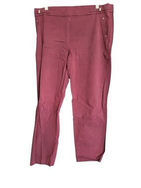 Fit Sight Plus Stretch Pants in Rich Burgundy sz 16